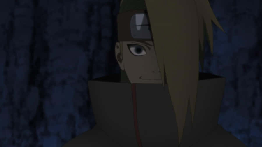 Deidara Smiling In Dark Forest Wallpaper