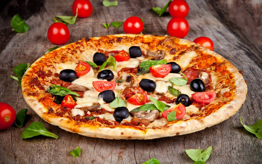 Delicious Pizza From Pizza Hut Wallpaper