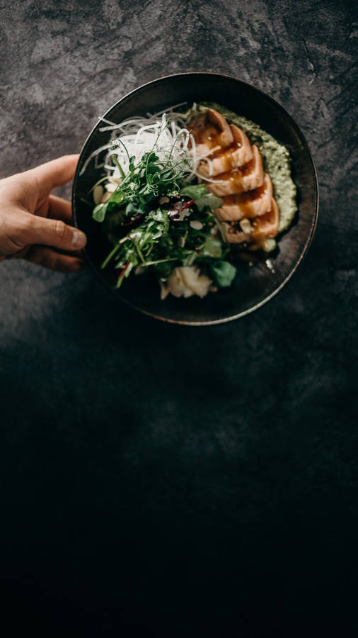 Delicious Smoked Salmon Platter Wallpaper