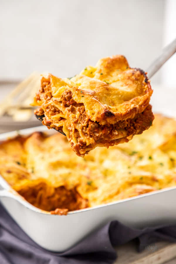 Deliciously Authentic Lasagna Alla Bolognese Wallpaper