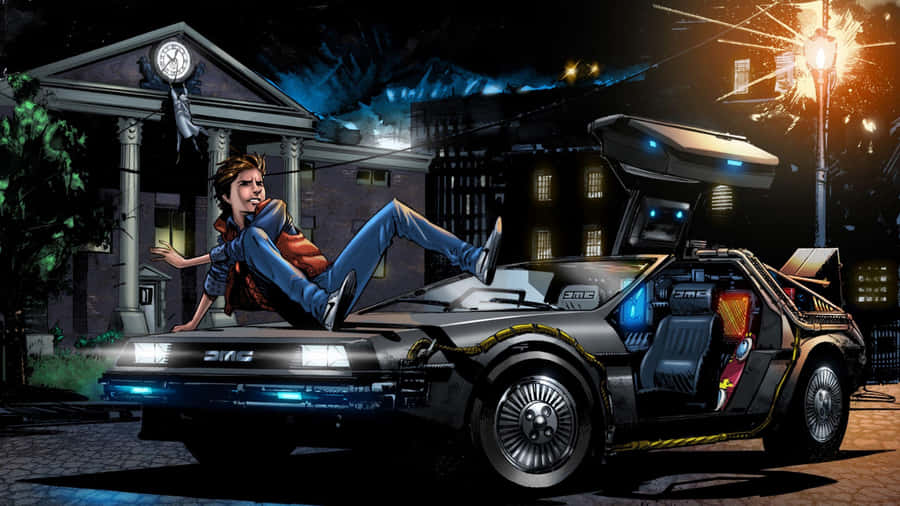 Delorean 4k 2560 X 1440 Wallpaper