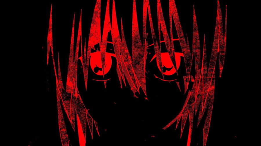 Delve Into A Nihilistic World Of Anime With Black And Red Wallpaper