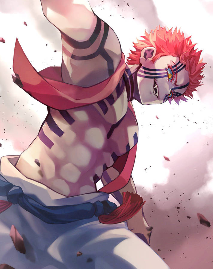 Demon Slayer Akaza Japanese Anime Character Wallpaper