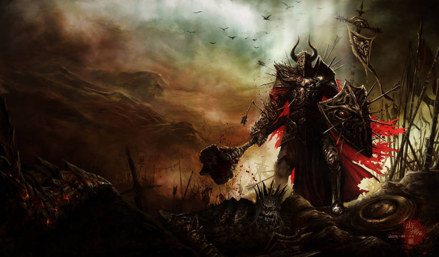 Demon Slayer Warrior Diablo Iii Wallpaper