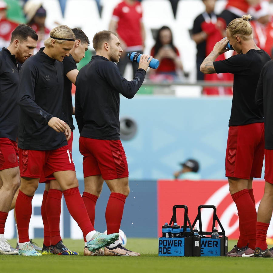 Denmark National Football Team Water Break Wallpaper