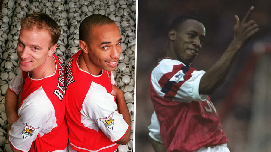 Dennis Bergkamp And Thierry Henry Arsenal Training Wallpaper