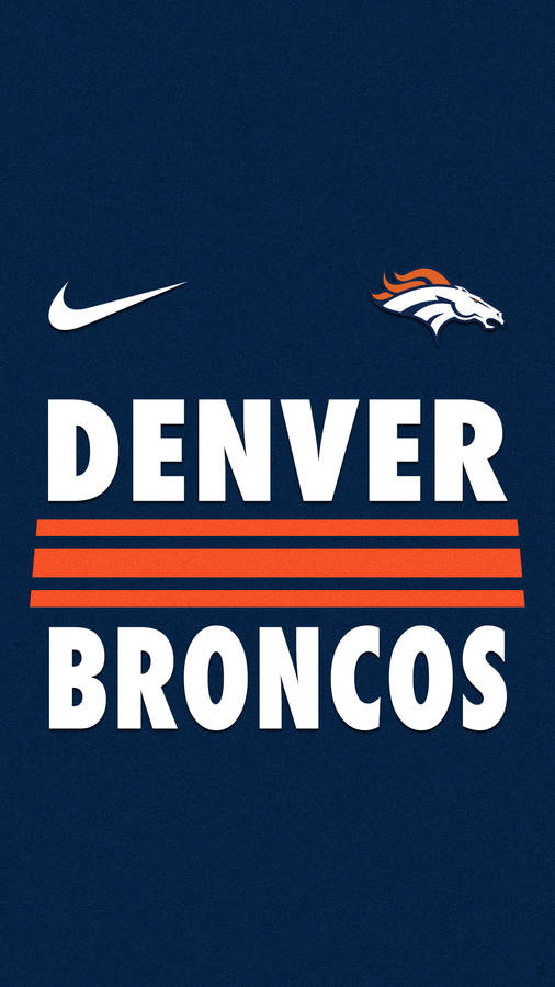 Denver Broncos Iphone With Nike Logo Wallpaper