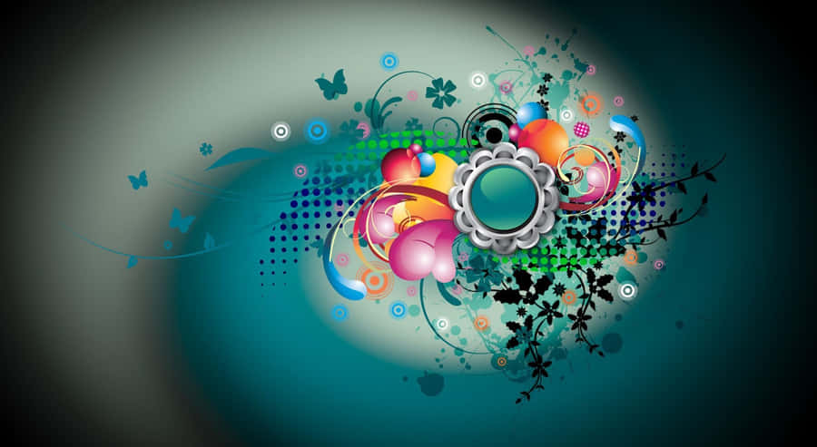 Desktop Workspace Filled With Creative Tools For Design. Wallpaper