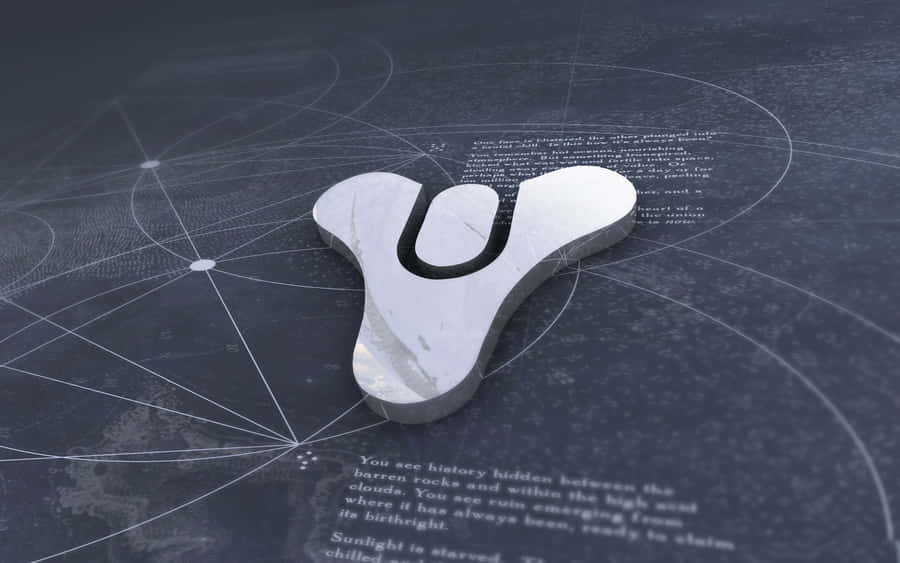Destiny Logo Silver Emblem Wallpaper
