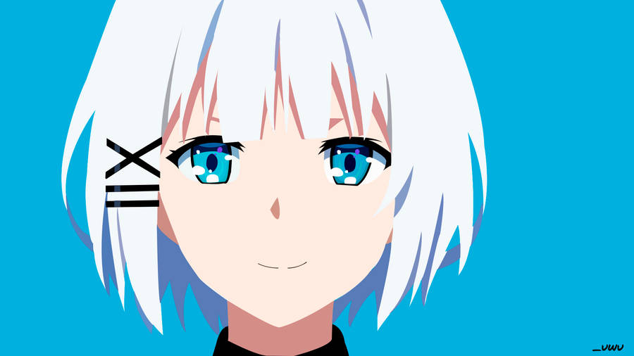 Detective Siesta Cerulean Blue Background Wallpaper