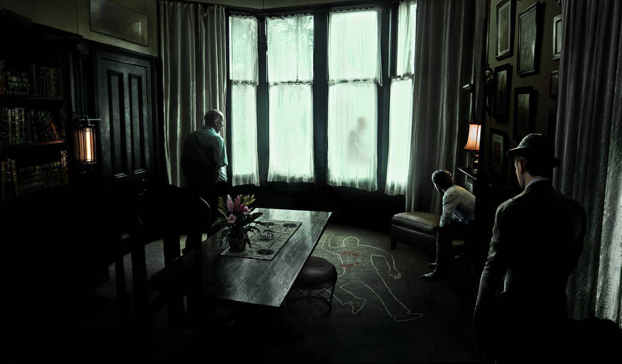 Detectives' Office Crime Scene Wallpaper