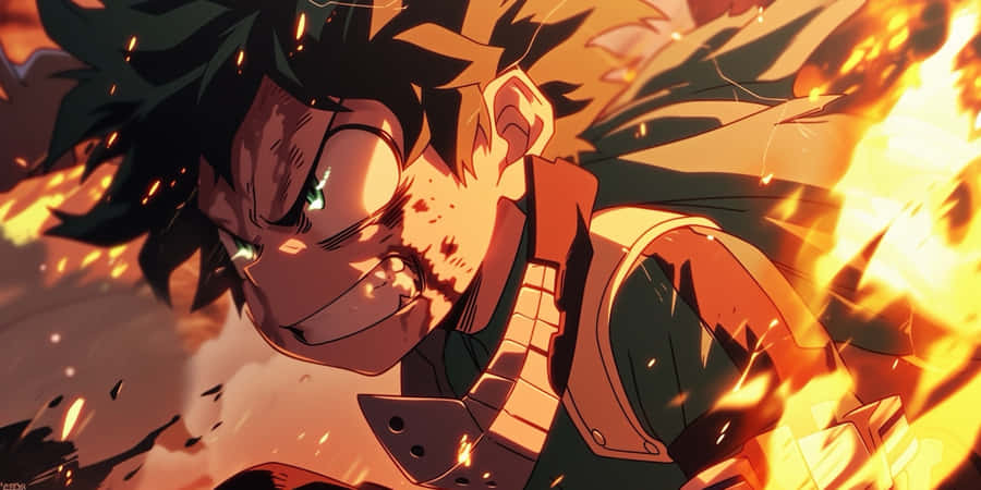 Determined Hero In Action Wallpaper