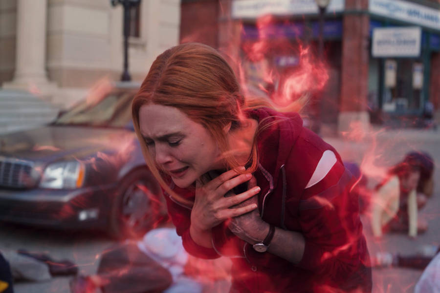 Devastated Wanda Maximoff Wallpaper