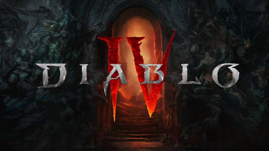 Diablo 4 Video Game Logo Wallpaper