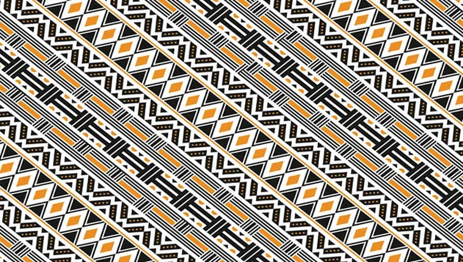 Diagonal Tribal Pattern Wallpaper
