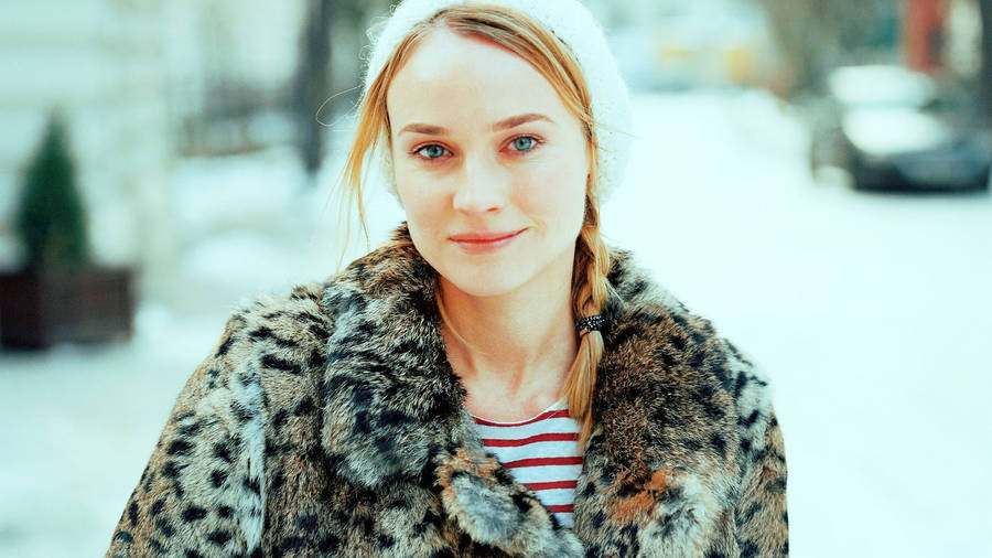 Diane Kruger Beanie Wallpaper