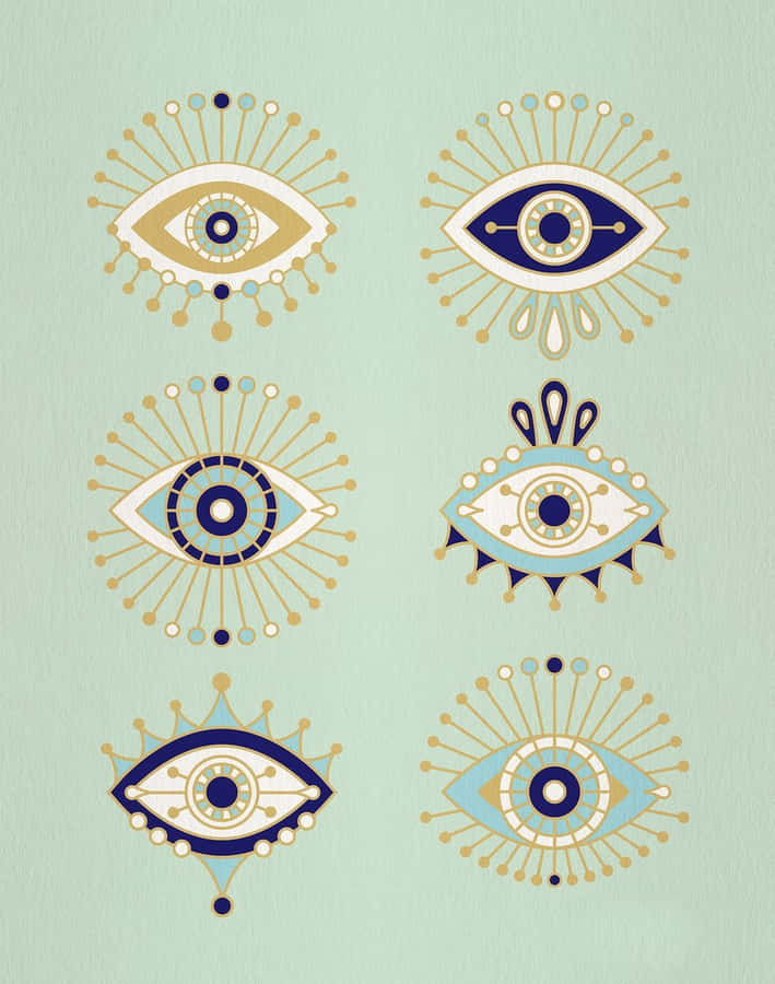 Different Evil Eye Designs Iphone Wallpaper