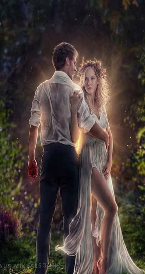 Digital Art The Vampire Diaries Iphone Wallpaper