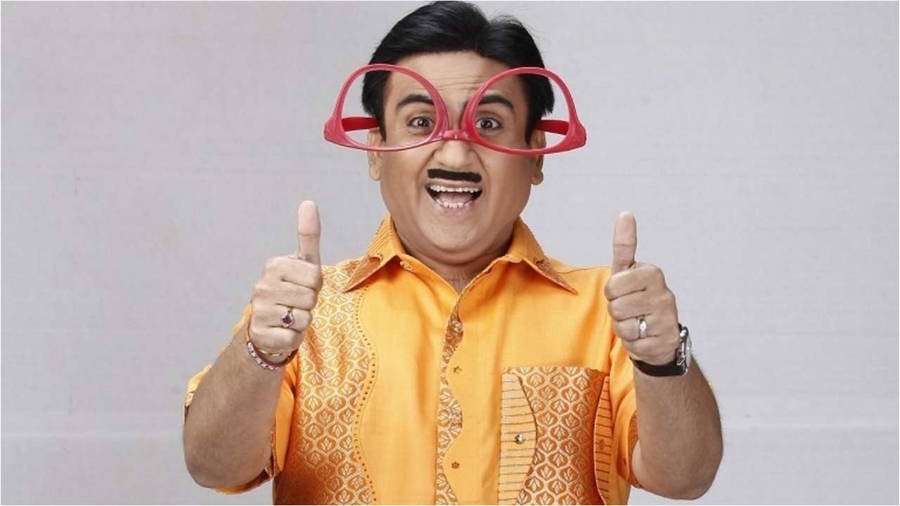 Dilip Joshi As Jethalal With Big Eyeglasses Wallpaper