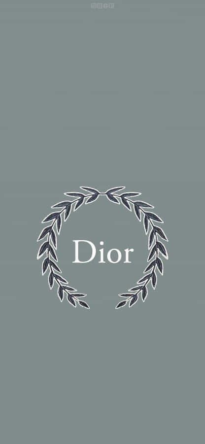 Dior Logowith Laurel Wreath Wallpaper