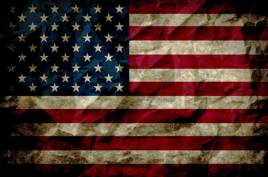Dirty Military American Flag Wallpaper
