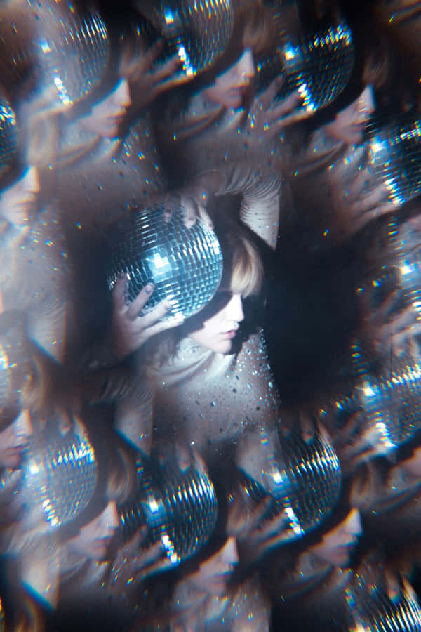 Disco Ball Reflections Portrait Wallpaper