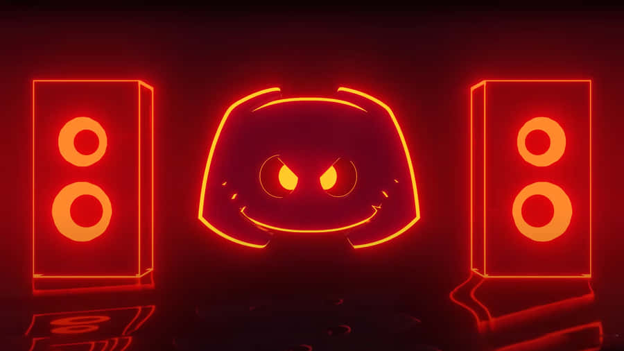 Discord Logo Devilish Eyes Wallpaper