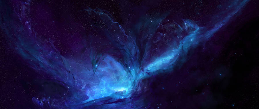 Discover The Magical Light Blue Galaxy Wallpaper