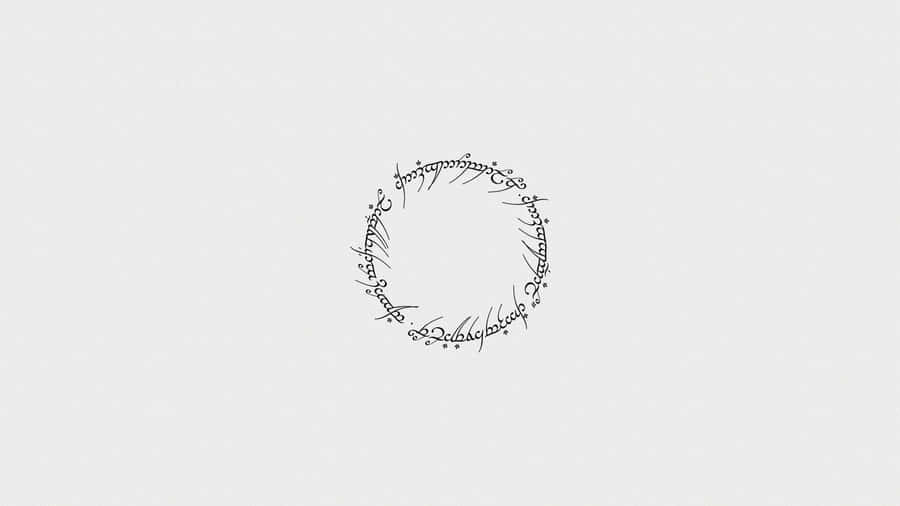 Discovering The Power Of The Ring In Minimalist Lord Of The Rings Wallpaper