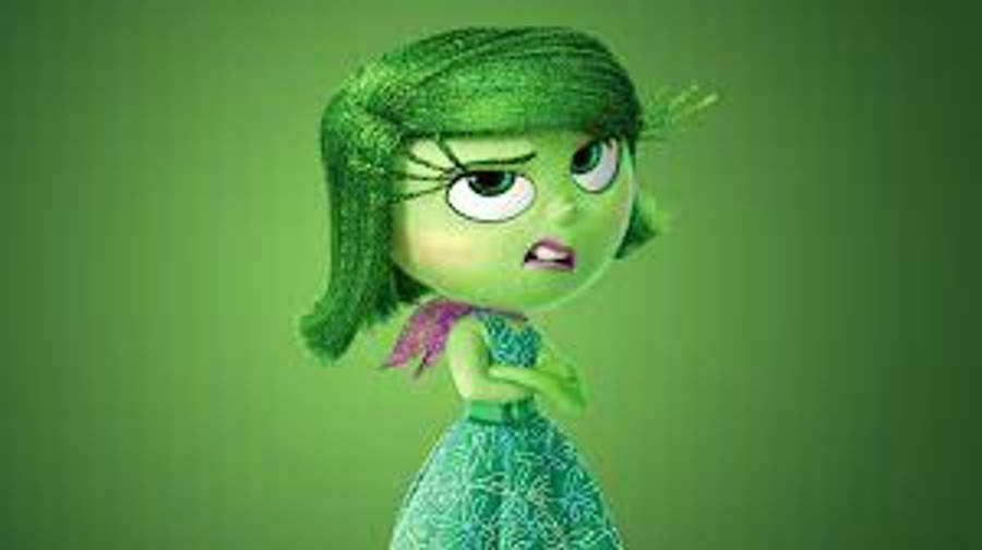 Disgust Inside Out In Green Wallpaper