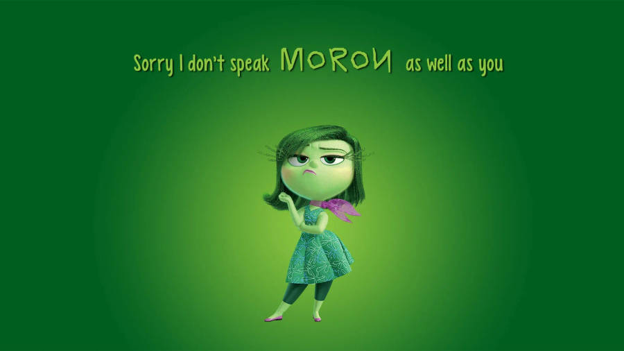 Disgust Inside Out Quote Wallpaper