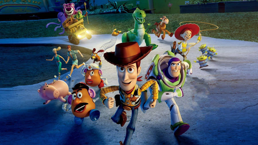 Disney 1920x1080 Hd Toy Story 3 Toys Running Wallpaper