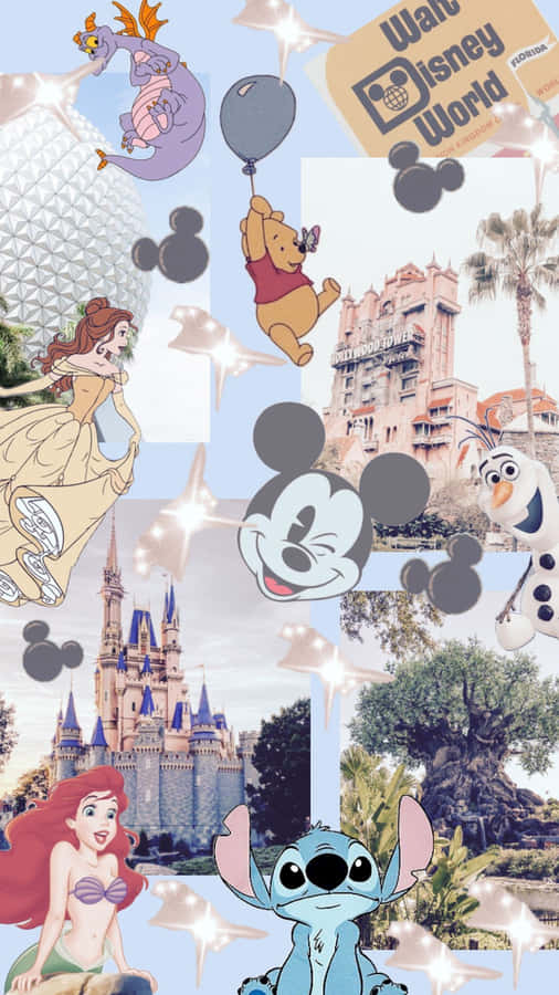Disney Collage Aesthetic Wallpaper.jpg Wallpaper