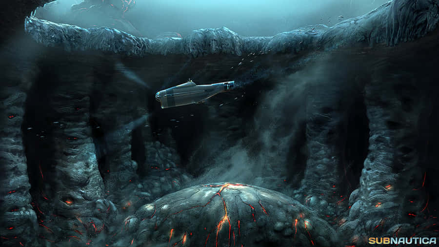 Dive Deep Into The Depths Of Subnautica 4k Wallpaper