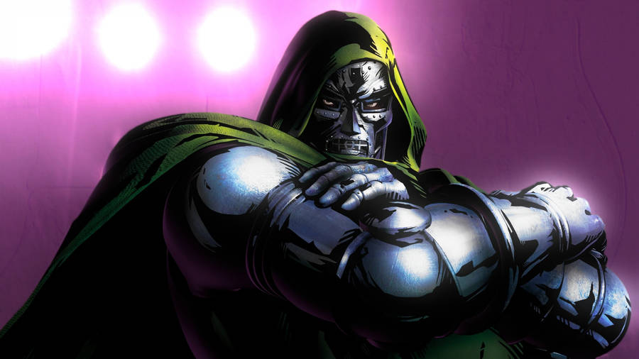 Doctor Doom Cartoon Art Wallpaper