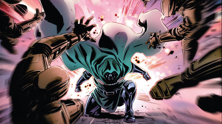 Doctor Doom Vs Army Wallpaper