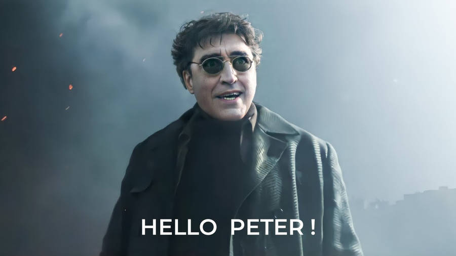 Doctor Octopus Hello Peter Meme Wallpaper