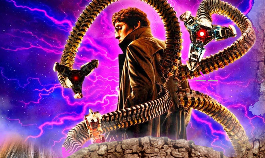Doctor Octopus Purple Fan Art Wallpaper