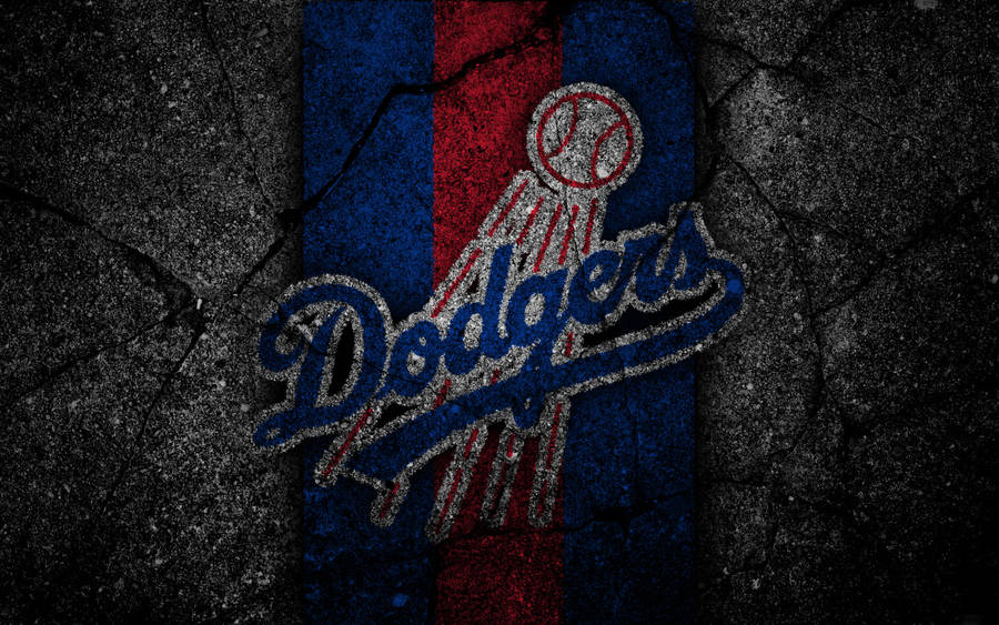 Dodgers Cracked Concrete Wallpaper