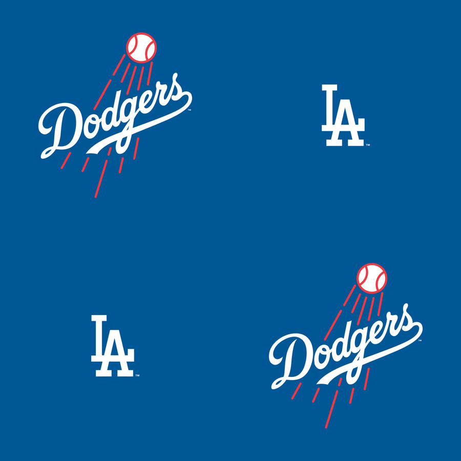 Dodgers Logo Small Baseball Red Wallpaper