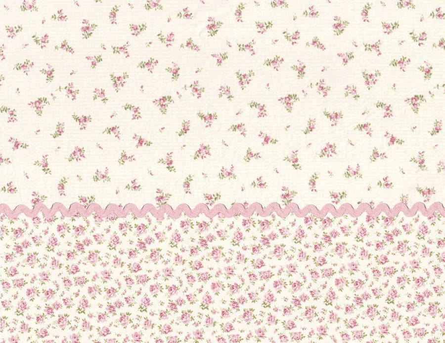 Dollhouse Two Pattern Roses Wallpaper