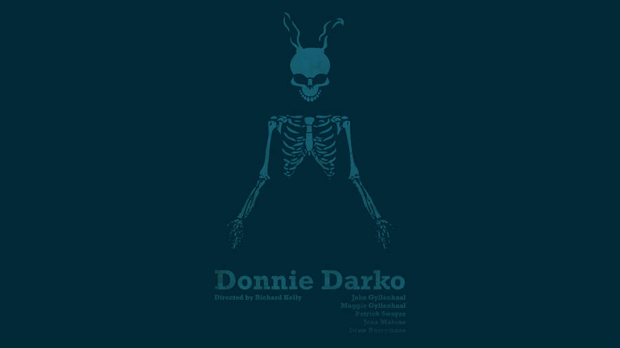 Donnie Darko Skeleton On Green Wallpaper