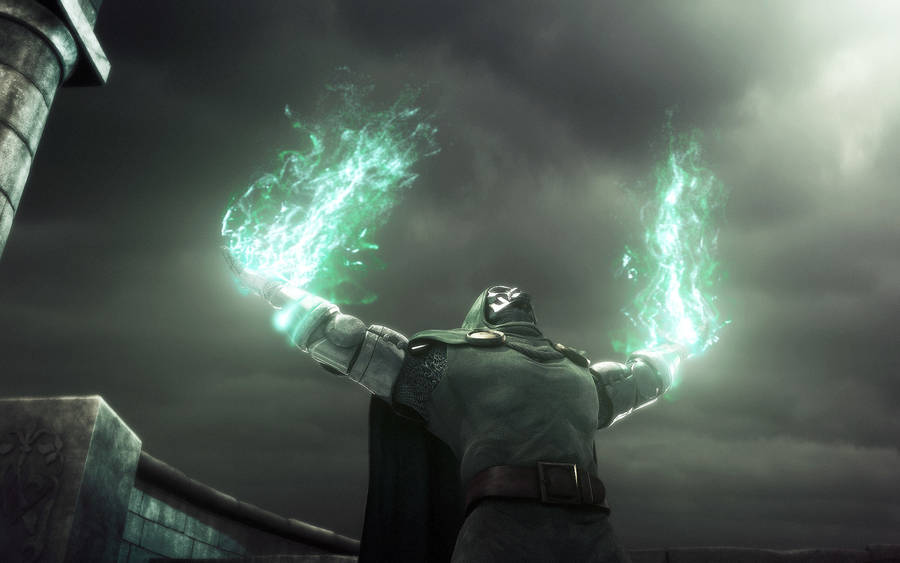 Doom Hd Green Blast Wallpaper