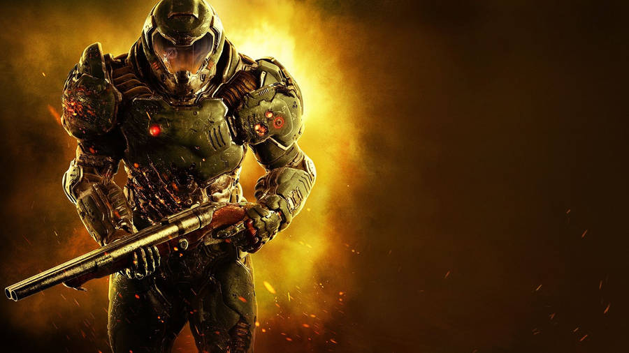 Doomguy/ Doom Slayer 1920 X 1080 Gaming Wallpaper