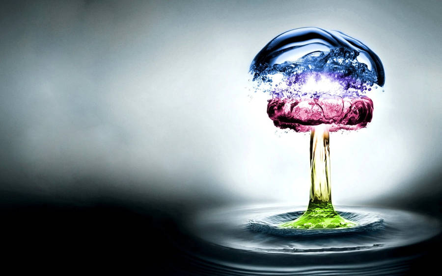 Dope Multicolored Water Art Wallpaper