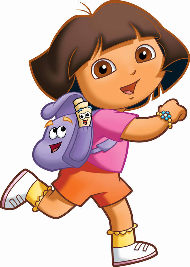 Dora The Explorer Running Wallpaper