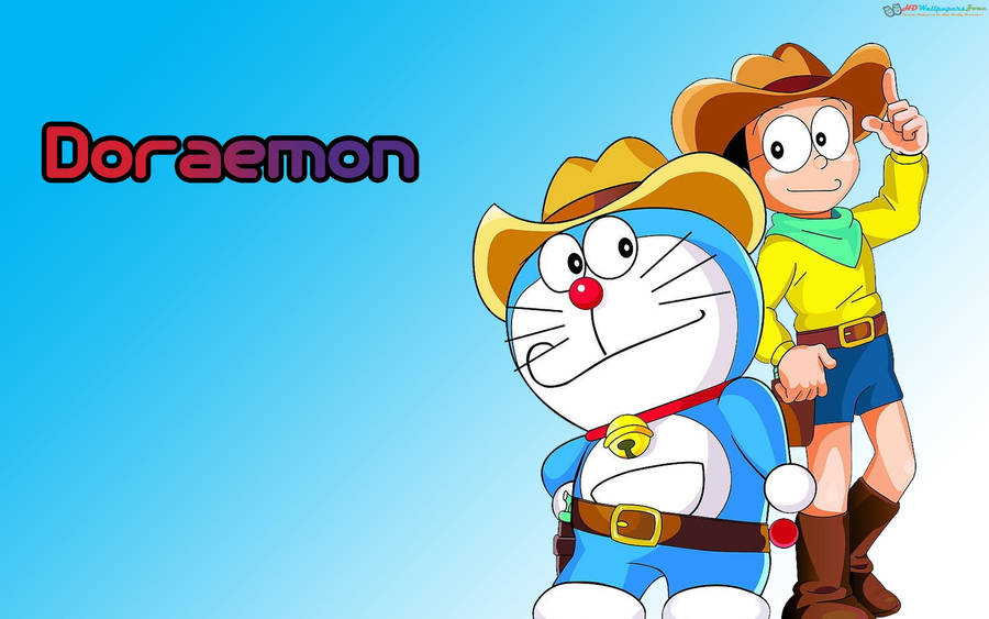 Doraemon And Nobita Poster Wallpaper