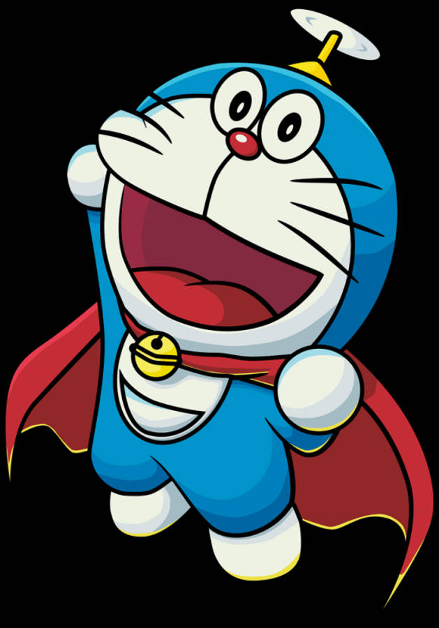 Doraemon Flying With Takecopter 4k Wallpaper
