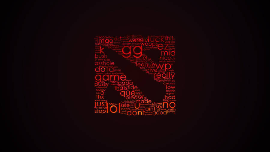 Dota 2 Logo Words Wallpaper