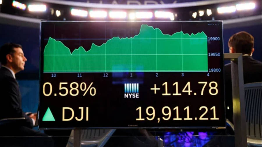 Dow Jones Index Onscreen Wallpaper